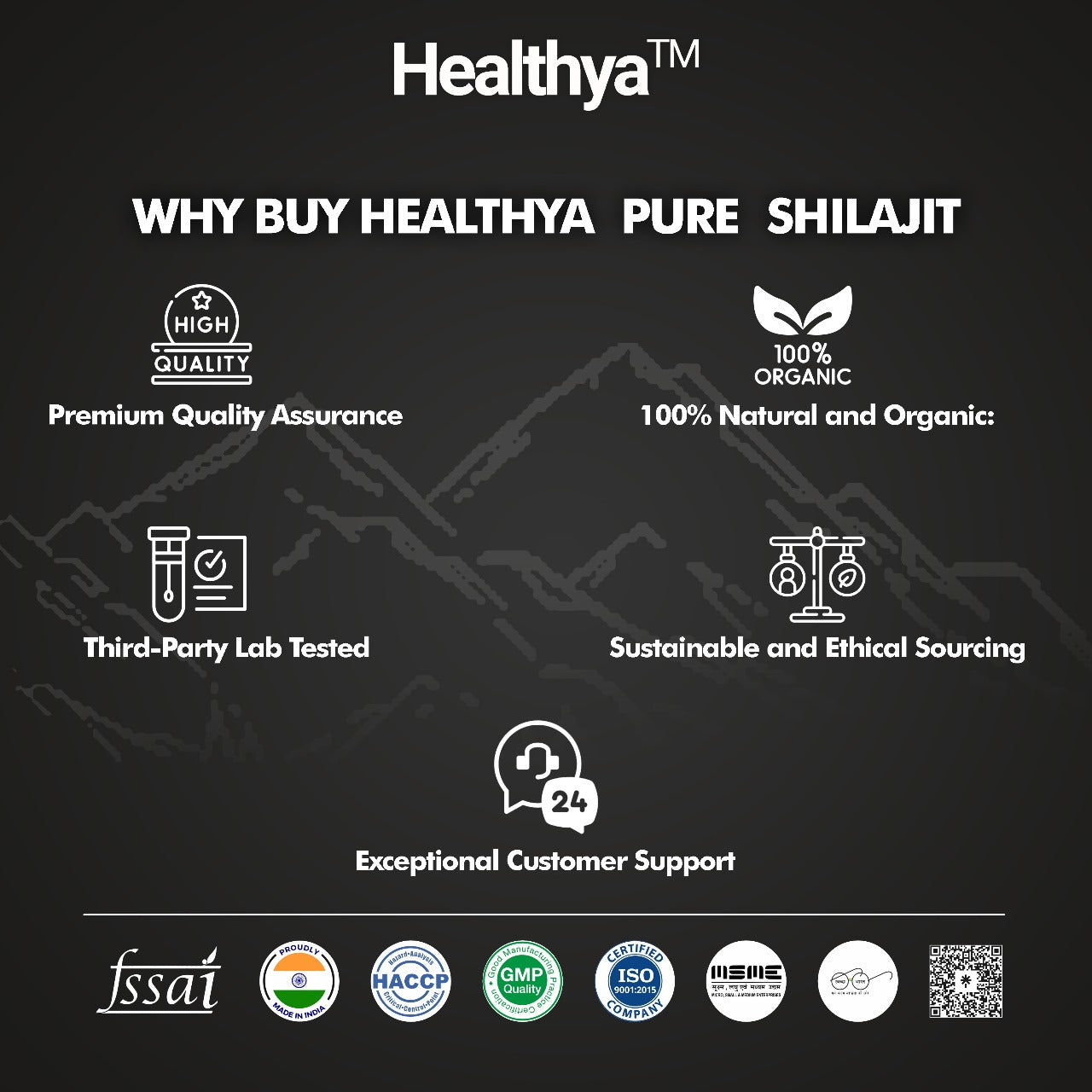 Healthya Pure Shilajit Resin Gold Extract 100% Pure 15 Grams Bottle